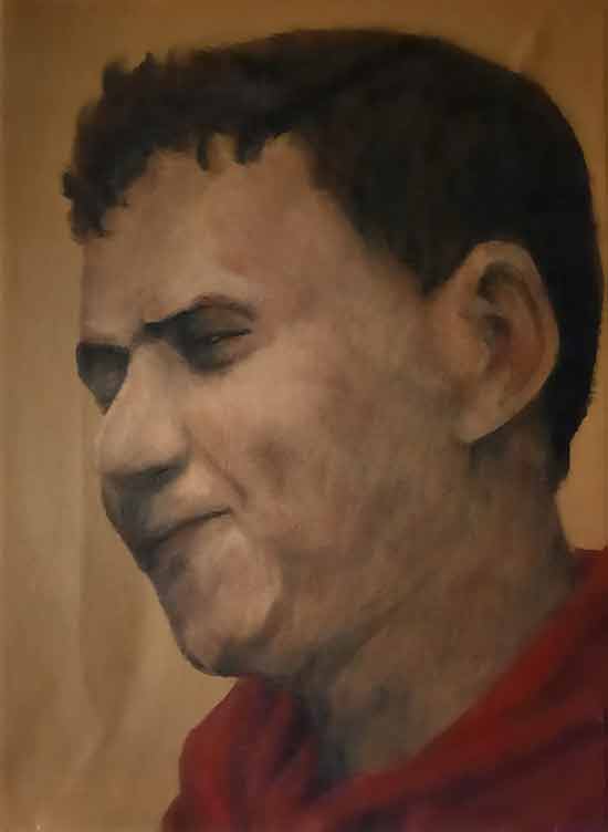 Rostro de hombre marroquí.